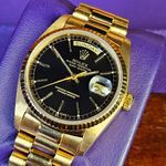 Rolex Day-Date 36 18038 (1983) - Black dial 36 mm Yellow Gold case (1/5)