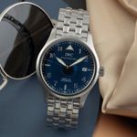 IWC Pilot Mark IW325312 (Onbekend (willekeurig serienummer)) - Zwart wijzerplaat 38mm Staal (1/8)