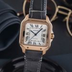 Cartier Santos WGSA0028 (2021) - Silver dial 35 mm Rose Gold case (3/8)