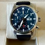 IWC Pilot Chronograph IW378001 (2024) - Zwart wijzerplaat 43mm Staal (2/6)