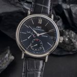IWC Portofino Hand-Wound IW510102 (Unknown (random serial)) - Black dial 45 mm Steel case (3/8)