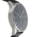 IWC Portuguese Chronograph IW371609 (Unknown (random serial)) - Black dial 41 mm Steel case (7/8)