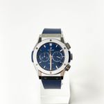 Hublot Classic Fusion Chronograph 541.NX.7170.RX (2023) - Blauw wijzerplaat 42mm Titanium (1/5)