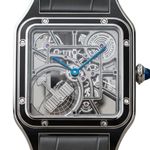 Cartier Santos Dumont WHSA0044 (2025) - Transparent dial 34 mm Steel case (2/4)
