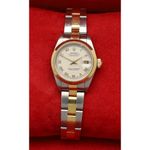 Rolex Lady-Datejust 69163 (1996) - Beige dial 26 mm Gold/Steel case (6/7)