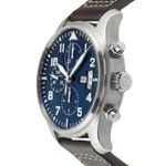 IWC Pilot Chronograph IW377706 (Unknown (random serial)) - Blue dial 43 mm Steel case (6/8)