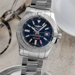 Breitling Avenger II GMT A32390111B1A1 (Onbekend (willekeurig serienummer)) - Zwart wijzerplaat 43mm Staal (3/8)