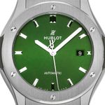 Hublot Classic Fusion 511.NX.8970.RX (2025) - Groen wijzerplaat 45mm Titanium (1/7)