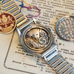 Juvenia Vintage - (1950) - Zilver wijzerplaat 34mm Staal (5/8)