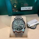 Rolex Datejust 41 126300 (2024) - Groen wijzerplaat 41mm Staal (8/8)