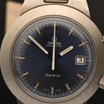 Omega Genève 146.012 (1969) - Blauw wijzerplaat 42mm Staal (3/8)