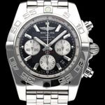 Breitling Chronomat 44 AB0110 (2009) - Black dial 44 mm Steel case (1/8)