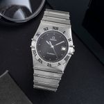 Omega Constellation 396.1070 (1986) - Zwart wijzerplaat 32mm Staal (1/8)