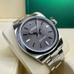 Rolex Oyster Perpetual 39 114300 (2019) - Grey dial 39 mm Steel case (3/8)