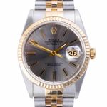 Rolex Datejust 36 16233 (1993) - Grey dial 36 mm Gold/Steel case (3/8)