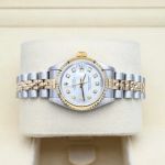 Rolex Lady-Datejust 69173 (1999) - Silver dial 26 mm Gold/Steel case (5/7)