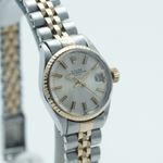 Rolex Oyster Perpetual Lady Date 6517 (1969) - Silver dial 26 mm Gold/Steel case (3/8)