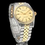 Rolex Datejust 1601 (1973) - Champagne dial 36 mm Gold/Steel case (3/8)