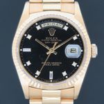 Rolex Day-Date 36 18238 (1989) - Zwart wijzerplaat 36mm Geelgoud (2/4)