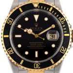 Rolex Submariner Date 16613 (1992) - Zwart wijzerplaat 40mm Goud/Staal (2/5)