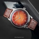 Glashütte Original Sixties 1-39-52-13-02-04 (Unknown (random serial)) - Orange dial 39 mm Steel case (2/8)