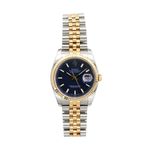 Rolex Datejust 36 116233 (Onbekend (willekeurig serienummer)) - Blauw wijzerplaat 36mm Goud/Staal (1/5)