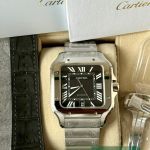 Cartier Santos WSSA0096 (2026) - Black dial Steel case (7/7)