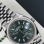 Rolex Datejust 36 126234 (2021) - Groen wijzerplaat 36mm Staal (2/8)