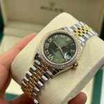 Rolex Datejust 278383RBR (2025) - Green dial 31 mm Gold/Steel case (4/10)