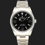 Rolex Explorer 214270 (2013) - Zwart wijzerplaat 39mm Staal (3/8)