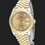 Rolex Datejust 36 126233 (2019) - Champagne dial 36 mm Gold/Steel case (1/8)