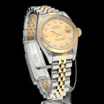Rolex Lady-Datejust 69173G (1993) - Champagne dial 26 mm Gold/Steel case (4/8)