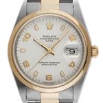 Rolex Oyster Perpetual Date 15203 (2000) - 34 mm Gold/Steel case (1/8)