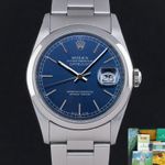 Rolex Datejust 36 16200 (2002) - Blauw wijzerplaat 36mm Staal (1/8)