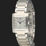 Cartier Tank Française WSTA0065 (2023) - Zilver wijzerplaat 21mm Staal (1/8)