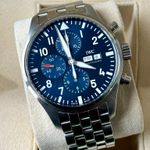 IWC Pilot Chronograph IW377717 (2021) - Blue dial 43 mm Steel case (1/7)