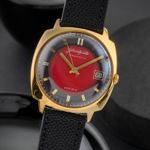 Glashütte Original Spezimat unknown (1972) - Red dial 35 mm Gold/Steel case (3/8)