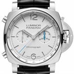 Panerai Luminor Chrono PAM01218 (2026) - White dial 44 mm Steel case (1/1)