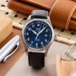 IWC Pilot Mark IW327004 (Onbekend (willekeurig serienummer)) - Blauw wijzerplaat 40mm Staal (1/8)