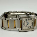 Cartier Tank Française 2384 (Onbekend (willekeurig serienummer)) - Wit wijzerplaat 25mm Staal (9/10)