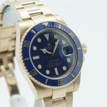 Rolex Submariner Date 116618LB (2018) - Blue dial 40 mm Yellow Gold case (4/8)