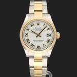 Rolex Datejust 31 278273 (2020) - Wit wijzerplaat 31mm Goud/Staal (3/8)