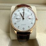 IWC Portuguese Automatic IW500004 (2001) - White dial 42 mm Rose Gold case (1/14)