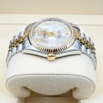 Rolex Datejust 36 16233 (2001) - Pearl dial 36 mm Gold/Steel case (5/8)