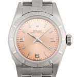 Rolex Oyster Perpetual 76030 (Onbekend (willekeurig serienummer)) - Roze wijzerplaat 26mm Staal (2/5)