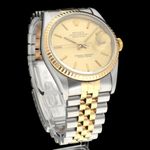Rolex Datejust 36 16233 (1990) - Champagne dial 36 mm Gold/Steel case (3/8)