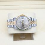 Rolex Datejust 36 16233 (2002) - Grijs wijzerplaat 36mm Goud/Staal (5/7)