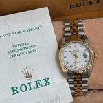 Rolex Datejust 36 16233 (1991) - 36mm Goud/Staal (1/8)