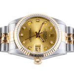 Rolex Datejust 31 68273 (1991) - Champagne dial 31 mm Gold/Steel case (6/8)