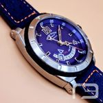 Armand Nicolet SO5 A713BGN-BU-P068BO8 (2024) - Blue dial 45 mm Steel case (4/8)